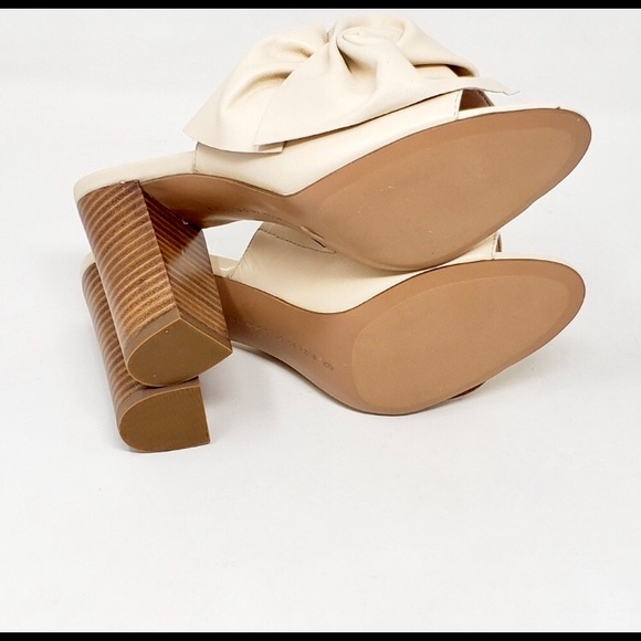 NWT Avec Les Filles Marie Leather Slide Sandal - Picture 6 of 6